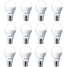 Deals, Discounts & Offers on  - PHILIPS 9 W Standard B22 LED Bulb(White, Pack of 12)