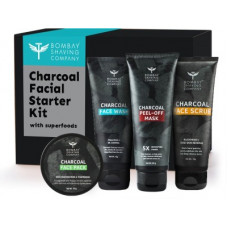 Deals, Discounts & Offers on  - BOMBAY SHAVING COMPANY Activated Charcoal Complete Home Facial Kit | Removes Blackheads, De-tans, Unclogs Pores & Deep Cleanses | Made in India(4 Items in the set)