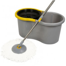 Deals, Discounts & Offers on  - Esquire Grey Plastic 360 Spin Mop Set with Easy Wheels Mop