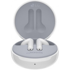 Deals, Discounts & Offers on Headphones - LG TONE Free HBS-FN6 99.9% Bacteria Free with British Meridian Sound Bluetooth Headset(White, True Wireless)