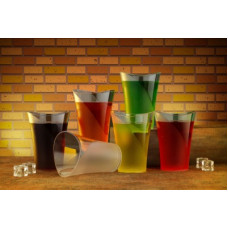 Deals, Discounts & Offers on Sunglasses & Eyewear Accessories - Sedulous (Pack of 6) Funky Stylish Transparent Unbreakable Drinking Glass Glass Set(250 ml, Plastic)