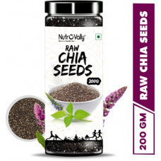 Deals, Discounts & Offers on Food and Health - NutroVally Raw Chia Seeds For Weight Loss with Omega 3 , Zinc and Fiber, Calcium Rich Seeds(200 g)