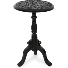 Deals, Discounts & Offers on Vegetables & Fruits - Decorhand Solid Wood Side Table(Finish Color - Black)