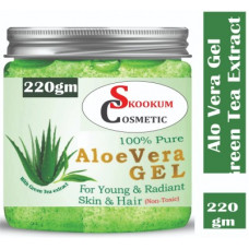 Deals, Discounts & Offers on  - SKOOKUM 100% Pure Aloe Vera Gel For Beautiful Skin & Hair(220 g)