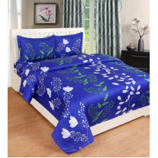 Deals, Discounts & Offers on  - SPSON'S HANDLOOM 225 TC Polycotton Double King Floral Bedsheet(Pack of 1, Grey)