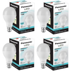 Deals, Discounts & Offers on  - Panasonic 18 W Round B22 LED Bulb(White, Pack of 4)