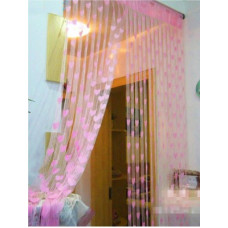 Deals, Discounts & Offers on  - Panipat Textile Hub 213 cm (7 ft) Polyester Door Curtain Single Curtain(Self Design, Baby Pink)