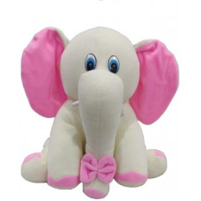 Deals, Discounts & Offers on Toys & Games - Miss & Chief White Elephant Soft toy - 25 cm(White, Pink)