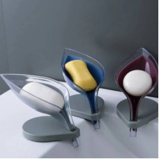 Deals, Discounts & Offers on Baby Care - Prestige Bathroom Leaf Shape Soap Dish Holder Pack Of 3(Blue, Wine, White)
