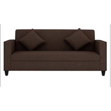 Deals, Discounts & Offers on Furniture - Mofi sofas Fabric 3 Seater Sofa(Finish Color - Brown)