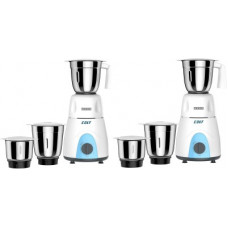 Deals, Discounts & Offers on Personal Care Appliances - USHA MG-3053 pack of 2 500 Mixer Grinder(white , blue, 6 Jars)