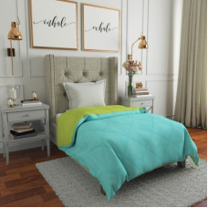 Deals, Discounts & Offers on  - Flipkart Perfect Homes Solid Single Comforter(Polyester, Green, Blue)
