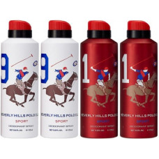 Deals, Discounts & Offers on  - BEVERLY HILLS POLO CLUB Two No. 9 and Two No. 1 Deodorant Spray - For Men(700 ml, Pack of 4)