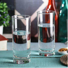 Deals, Discounts & Offers on Sunglasses & Eyewear Accessories - crecklo (Pack of 6) Crystal Clear Transparent Water & Juice Glasses Glass Set Glass Set(300 ml, Glass)