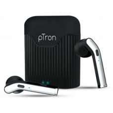 Deals, Discounts & Offers on Headphones - PTron Basspods 481 Bluetooth Headset(Black, Silver, True Wireless)