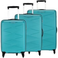 Deals, Discounts & Offers on  - Kamiliant by American TouristerHard Body Set of 3 Luggage - TRIPRISM SPINNER 3PC SET AQUA - Blue