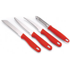 Deals, Discounts & Offers on  - KVG K0711 Stainless Steel Kitchen Knives and Peeler Red, Steel Kitchen Tool Set(Red, Steel)