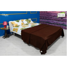 Deals, Discounts & Offers on  - RECRON CERTIFIED Solid Double Fleece Blanket(Microfiber, Brown)