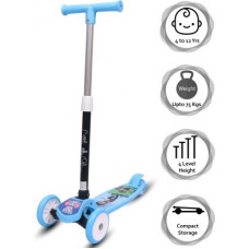 Deals, Discounts & Offers on Toys & Games - Little Olive Tikes Scooter For Kids 3 Years Above 4 Level Height PU Wheels with Brake(Blue)