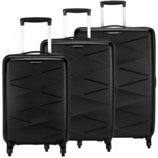 Deals, Discounts & Offers on  - Kamiliant by American TouristerHard Body Set of 3 Luggage - TRIPRISM SPINNER 3PC SET BLACK - Black