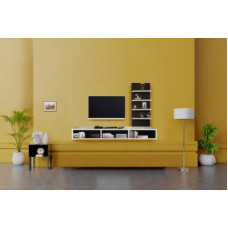 Deals, Discounts & Offers on Furniture - Forzza Texas Engineered Wood TV Entertainment Unit(Finish Color - White & Wenge)