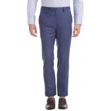 Deals, Discounts & Offers on  - ARROWTapered Men Blue Polycotton Trousers