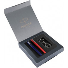 Deals, Discounts & Offers on  - PARKER Beta standard Red & Blue ball pen with Parker keychain Pen Gift Set