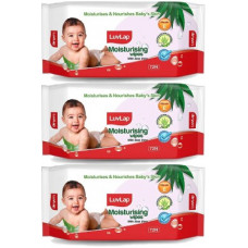 Deals, Discounts & Offers on Baby Care - LuvLap Baby Moisturising Wipes with Aloe Vera, 72 Wipes/pack(216 Wipes)