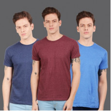 Deals, Discounts & Offers on  - SCOTT INTERNATIONALSolid Men Round Neck Multicolor T-Shirt(Pack of 3)