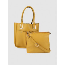 Deals, Discounts & Offers on Bags, Wallets & Belts - French ConnectionWomen Yellow Tote(Pack of: 2)