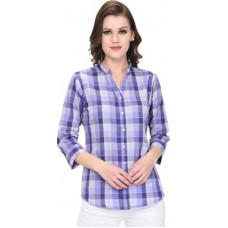 Deals, Discounts & Offers on  - [Size M, XL] AmadoreWomen Regular Fit Checkered Casual Shirt