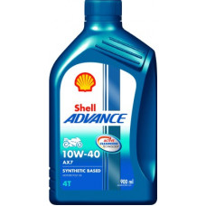 Deals, Discounts & Offers on  - Shell Advance AX7 4T 10W-40 API SM Synthetic Blend Engine Oil(0.9 L)