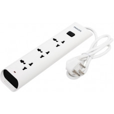 Deals, Discounts & Offers on  - PHILIPS Surge Protector 3 Socket Extension Boards(White)