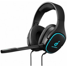 Deals, Discounts & Offers on Headphones - Soundcore Strike 3 Wired Gaming Headset(Black, Blue, On the Ear)