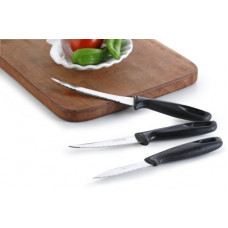 Deals, Discounts & Offers on  - crystal crystal knife set plastic handle 3 pec multicolour Stainless Steel Knife Set(Pack of 3)