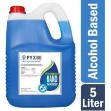 Deals, Discounts & Offers on  - Pyxbe Blue Liquid 75% Alcohol Based Sanitizer Can(5000 ml)