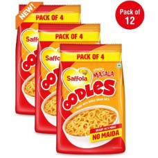 Deals, Discounts & Offers on Food and Health - Saffola Oodles Yummy Masala, No Maida, Saver Pack Instant Noodles Vegetarian(3 x 184 g)