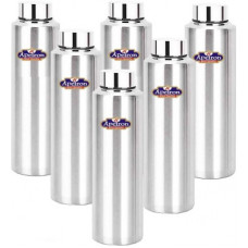 Deals, Discounts & Offers on  - Apeiron MAT FRIDGE BOTTLE 1000 ml Bottle(Pack of 6, Silver, Steel)