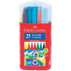 Deals, Discounts & Offers on Toys & Games - Faber-Castell 25 Erasable Plastic Crayons Gift Pack (110mm)(Assorted)