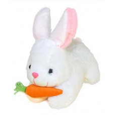 Deals, Discounts & Offers on Toys & Games - ToyKing Cute Soft Rabbit With Carrot - 27.3 cm(White)