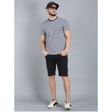 Deals, Discounts & Offers on  - [Size L, XL] UrGearStriped Men Round Neck Blue T-Shirt