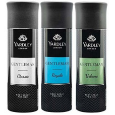 Deals, Discounts & Offers on  - Yardley London Gentleman Classic,Gentleman Urbane,Gentleman Royale Deodorant Spray - For Men(660 ml, Pack of 3)