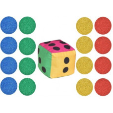 Deals, Discounts & Offers on Toys & Games - Fabture 1 Dice and 16 Tokens Board Game Accessories Board Game