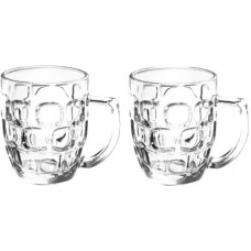 Deals, Discounts & Offers on  - TREO CASCADE COOL Glass Beer Mug(292 ml, Pack of 2)