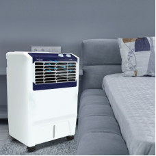 Deals, Discounts & Offers on Home Appliances - Hindware Snowcrest 17 L Room/Personal Air Cooler(White & Blue, 17-HO)