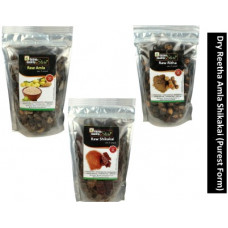 Deals, Discounts & Offers on  - Online Quality Store Reetha Amla Shikakai (RAW Form) Combo Pack_300g(300 g)