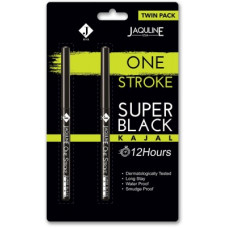 Deals, Discounts & Offers on  - Jaquline USA One Stroke Twin Pack(Super Black, 0.6 g)