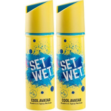 Deals, Discounts & Offers on  - SET WET Cool Avatar Deodorant & Body Spray Perfume Deodorant Spray - For Men(300 ml, Pack of 2)