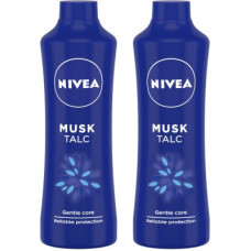 Deals, Discounts & Offers on  - NIVEA Talcum Powder For Men & Women, Musk, For Gentle Fragrance & Reliable Protection Against Body Odour, 400 g ( Pack of 2)(2 Items in the set)