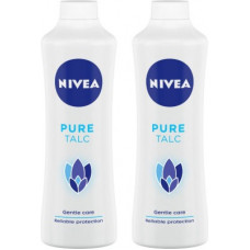 Deals, Discounts & Offers on  - NIVEA Talcum Powder For Men & Women, Pure, For Gentle Fragrance & Reliable Protection Against Body Odour, 400 g ( Pack of 2)(2 Items in the set)